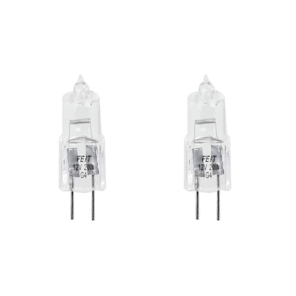 G4 Halogen Light Bulb , T3 JC Type Clear 20W 12V AC/DC Bi-Pin Bulb
