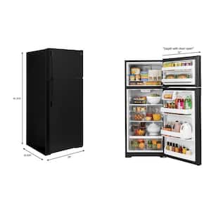 17.5 cu. ft. Top Freezer Refrigerator in Black, ENERGY STAR