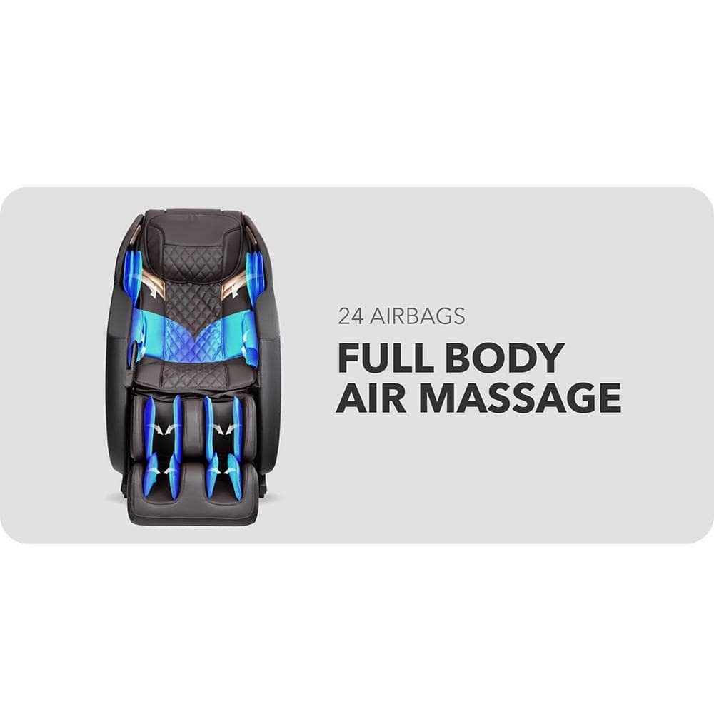 Taupe Faux Leather Zero Gravity Massage Recliner