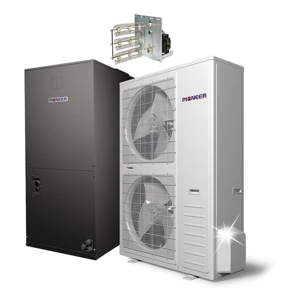 Pioneer 56,000 BTU 4.6 Ton 17.5 SEER Ducted Central Split Air Conditioner Heat Pump System