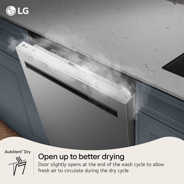 LG 24 Top Control Standard Dishwasher with QuadWash, 3rd Rack