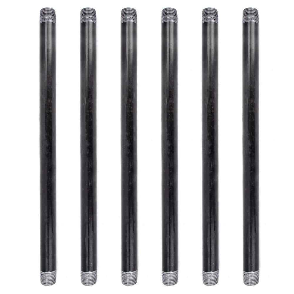 1/2 in. x 14 in. Black Industrial Steel Grey Plumbing Pipe (6-Pack) price history on PriceWatchPro