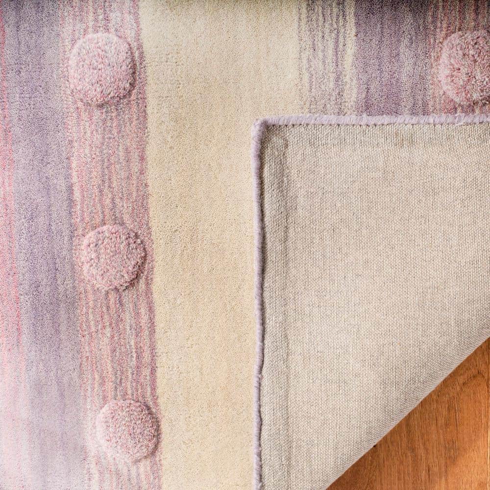 Ivory Whimsy Hand-Tufted Wool Kids' Playroom Rug - 4' x 6'