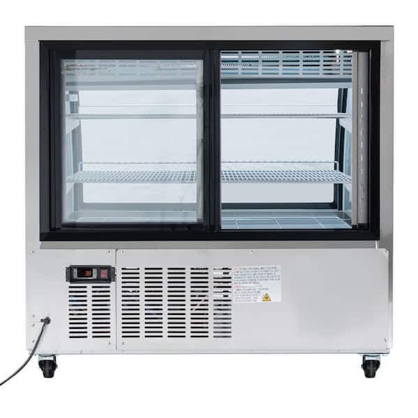 urban bobby【DELI CASE】 Black Curved Glass Refrigerated Deli Case - 47