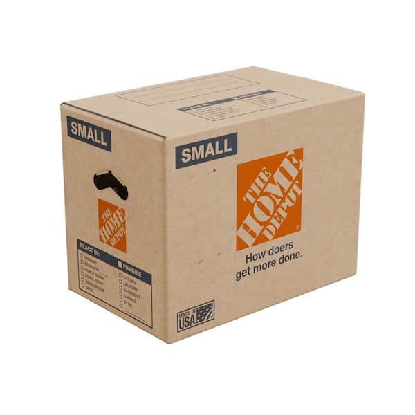 16 in. L x 10 in. W x 12 in. D Small Moving Shipping and Packing Box with Handles