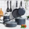 Cook N Home 8-Piece Aluminum Nonstick Cookware Set in Black 02497 - The  Home Depot