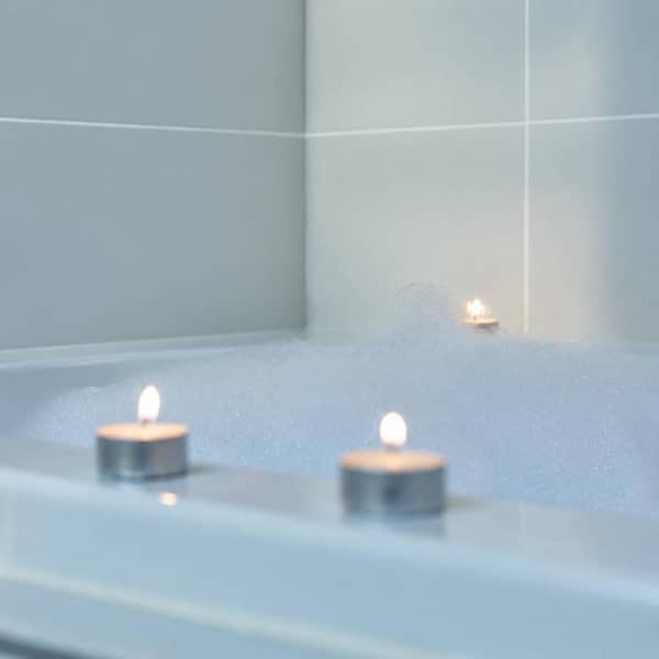 LOKWT 100-Pack Unscented White Tealight Candles 6 to 7 Hour Burn