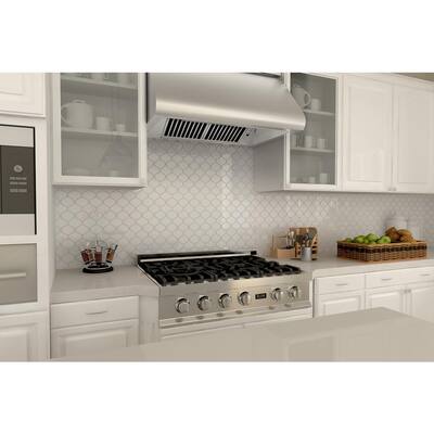 42 inch Under Cabinet Range Hood 190 CFM Convertible Kitchen Stove Vent White 