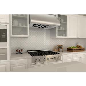 60 in. 1300 CFM Convertible Under Cabinet Range Hood in Stainless Steel