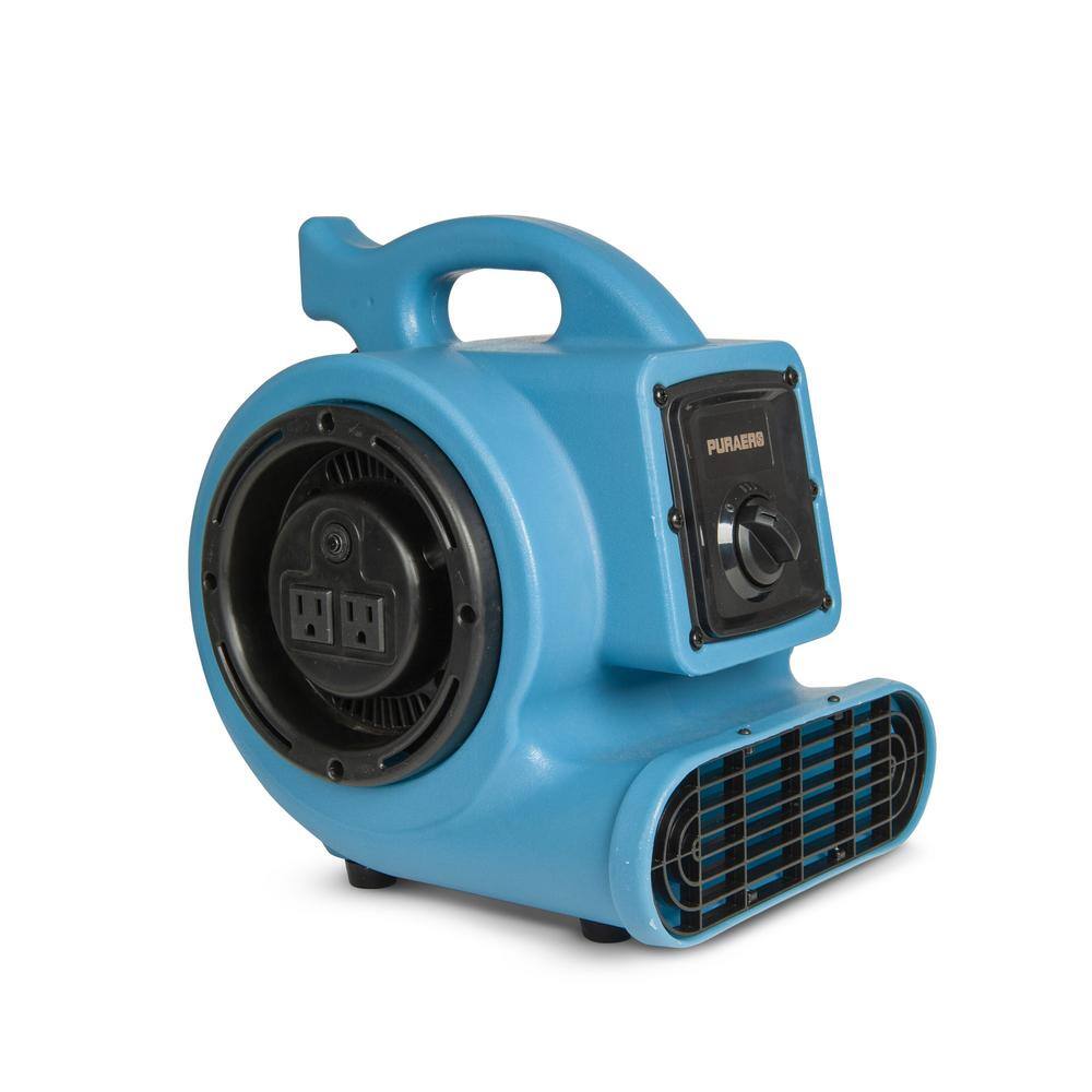 Ecor Pro 1/5 HP 800 CFM Air Mover Blower Fan in Blue WITH Daisy Chain