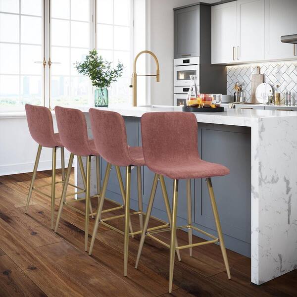 coral counter stools