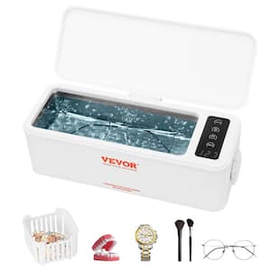 Home Ultrasonic Cleaner Machine Portable 16 oz. (470 ml) for Eyeglasses Watches Dentures Jewelry Rings
