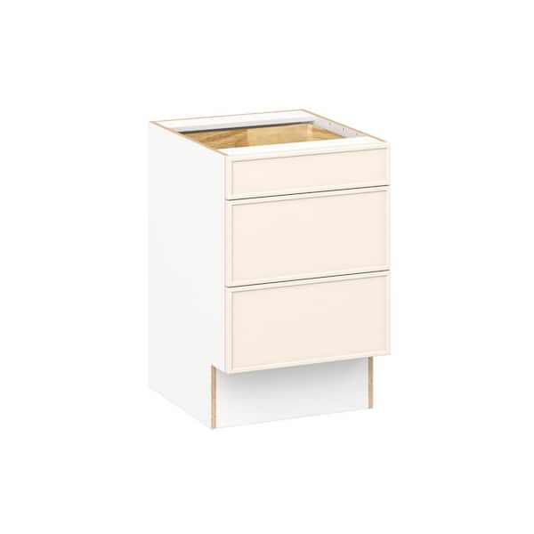 Fairview 21 in. Wx24 in. D x 32.5 in. H Assembled Slim Shaker Accessible ADA Drawer Base Kitchen Cabinet in Washed Linen