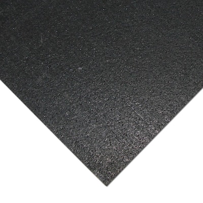 Rubber-Cal Diamond Plate 4 ft. x 6 ft. Black Rubber Flooring (24 sq. ft.)  03-206-W100-06 - The Home Depot