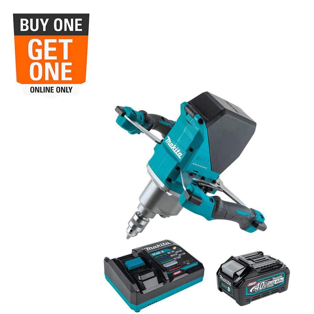 ミカタロウ Makita 40V max XGT Brushless Cordless 1/2 in. Mixer Kit (4.0Ah