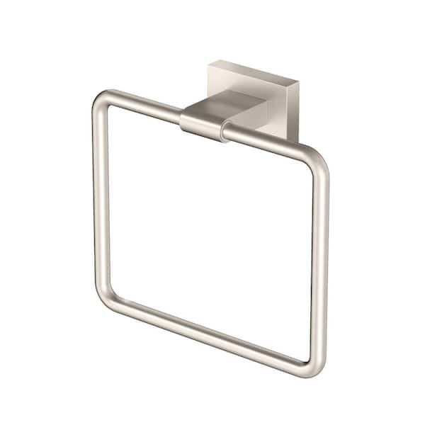 Savannah Wall Mounted Towel Ring in Brushed Nickel