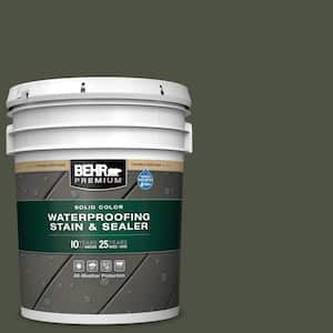 5 gal. #SC-108 Forest Solid Color Waterproofing Exterior Wood Stain and Sealer