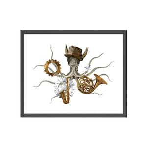 Nature Steampunk Collection Framed Graphic Print Animal Art Print 42 in. x 34 in.