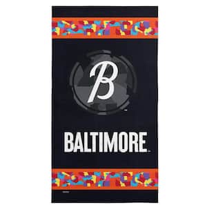 MLB Orioles City Connect Printed Cotton/Polyester Blend Beach Towel