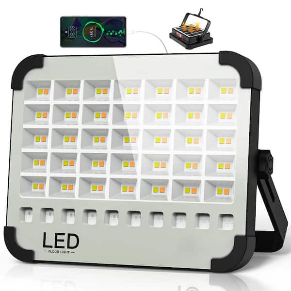 3.7-Volt 26000 Lumen 300-Watt LED Solar Work Light