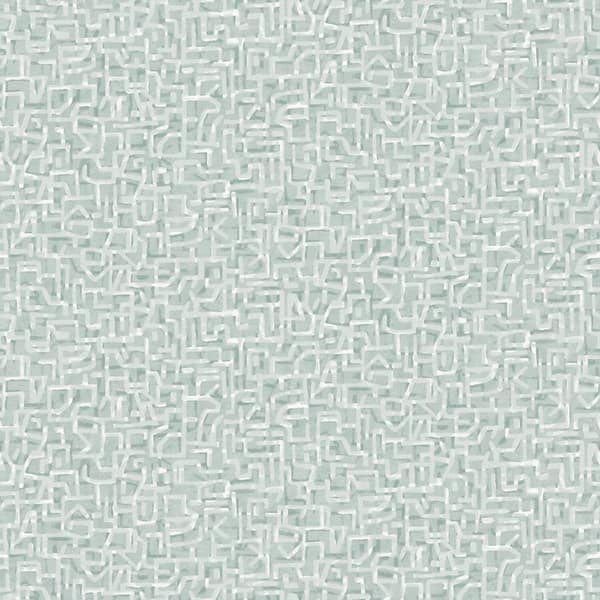 Tempaper Mint Glyph Geo Unpasted Wallpaper Roll (Covers 56 sq. ft.)