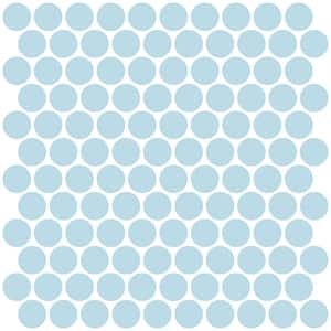 Penny 10 in. x 10 in. Blue Tile Peel and Stick Backsplash Tiles