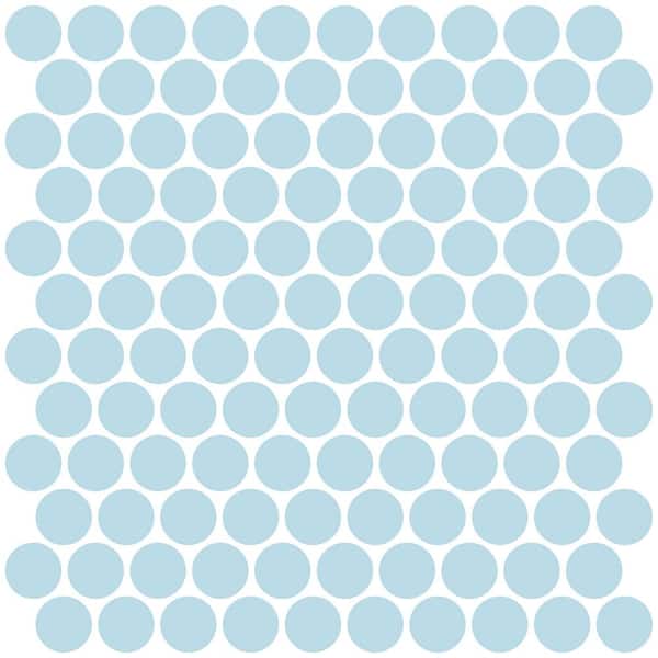 InHome Penny 10 in. x 10 in. Blue Tile Peel and Stick Backsplash Tiles