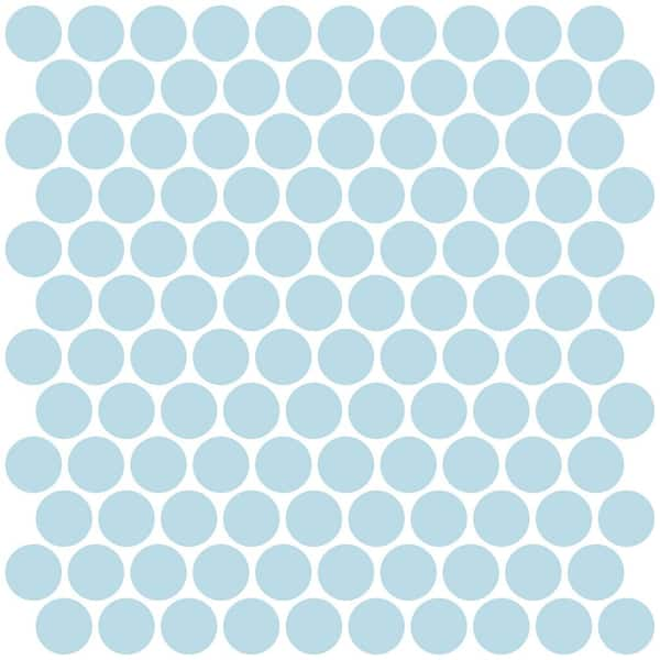 InHome Penny 10 in. x 10 in. Blue Tile Peel and Stick Backsplash Tiles