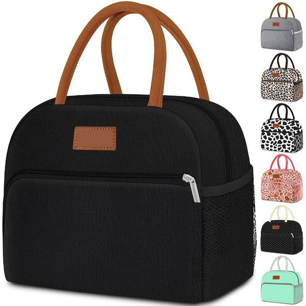 Black Reusable Lunch Bag, Ideal for Various People