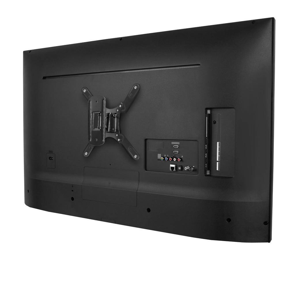 Compact Black Stainless Steel Full Motion TV Wall Mount for 50" Screens
