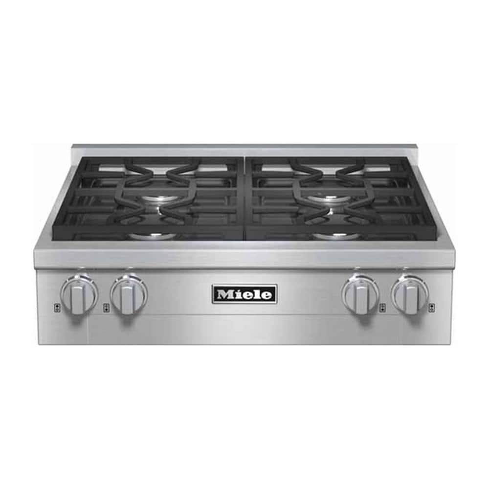 Miele 30 in. Gas Cooktop in Stainless Steel with 4 Burners KMR 1124 G The Home Depot