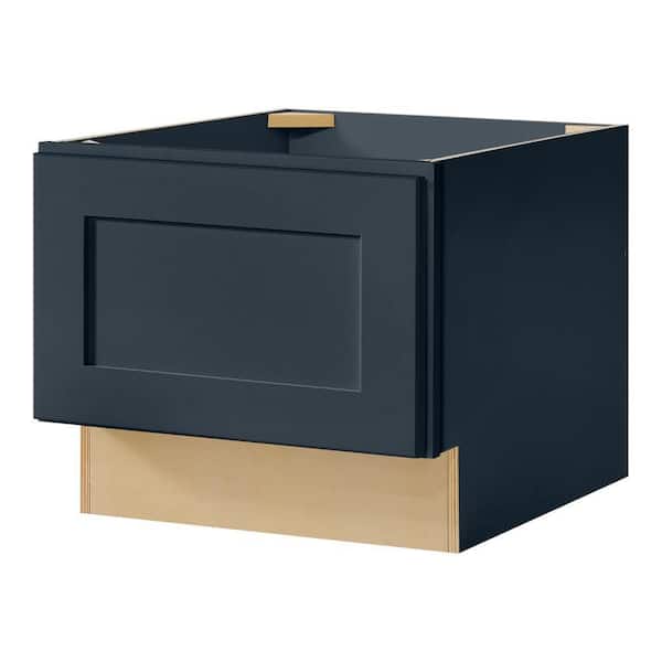 Avondale 18 in. W x 16.5 in. H x 24 in. D Ready To Assemble Plywood Shaker Bench Base in Ink Blue