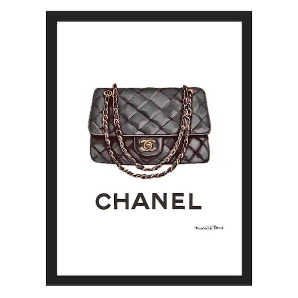 VENICE BEACH Collections Designer Handbag by Fairchild Paris 1-Piece Framed Graphic Print Abstract Poster Art Print 18 in. x 14 in.