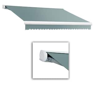 20 ft. Key West Left Motorized Retractable Awning with Cassette (120 in. Projection) in Sage