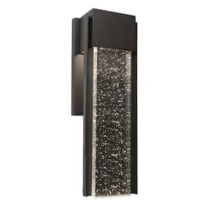 Cortland 1-Light Black Integrated LED Outdoor Wall Mount Sconce