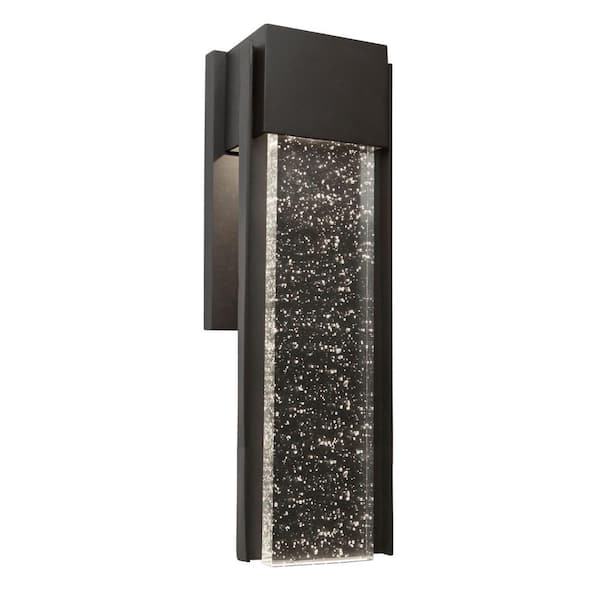 ARTCRAFT Cortland 1-Light Black Integrated LED Outdoor Wall Mount Sconce