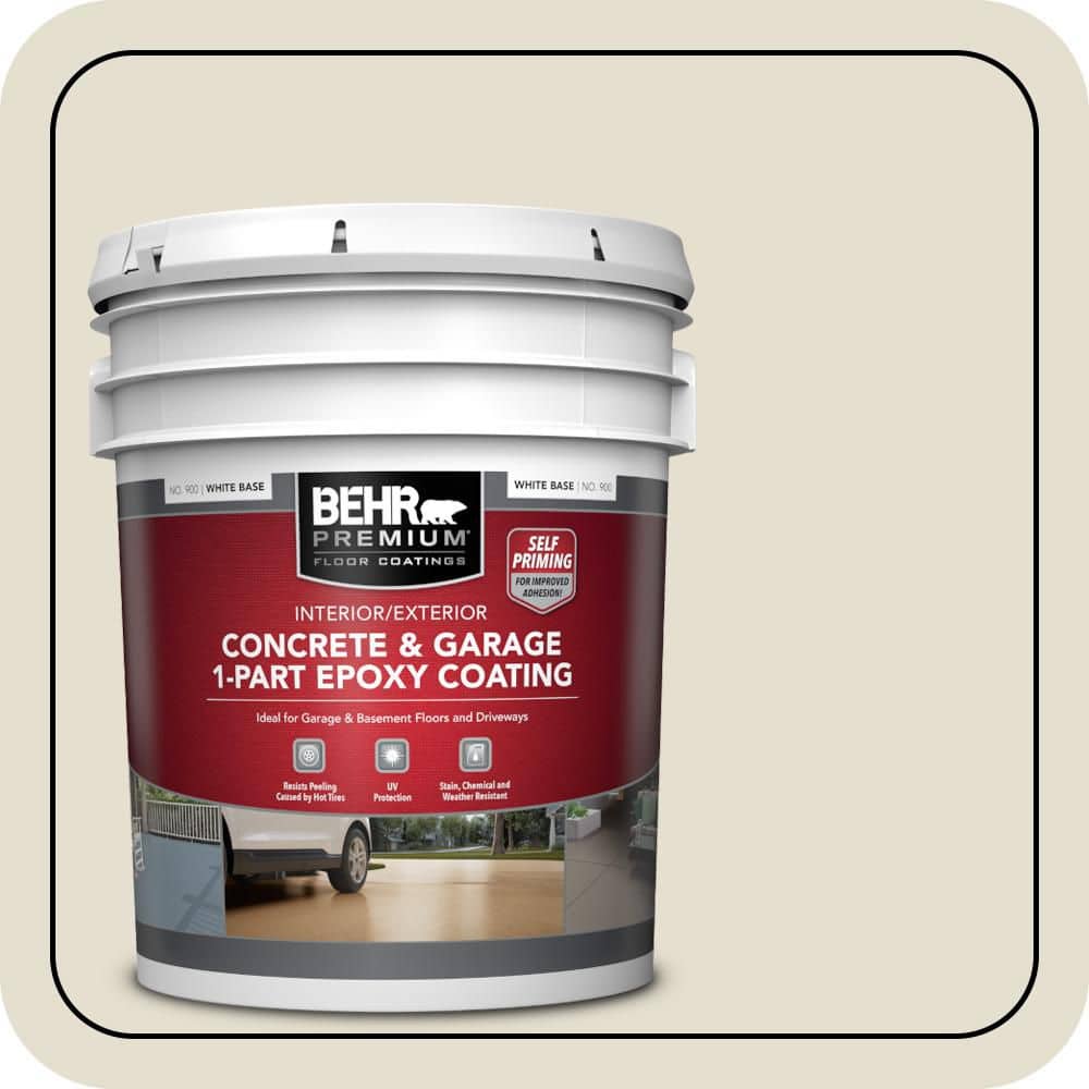 5 gal. #GR-W12 Confident White Self-Priming 1-Part Epoxy Satin Interior/Exterior Concrete and Garage Floor Paint price history on PriceWatchPro