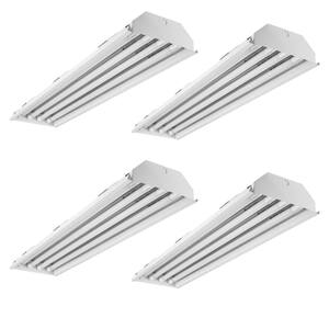 4 ft. 128-Watt Equivalent White 4-Lamp Fixture Body for T8 Power Either End LED Tubes LED High Bay (4-Pack)