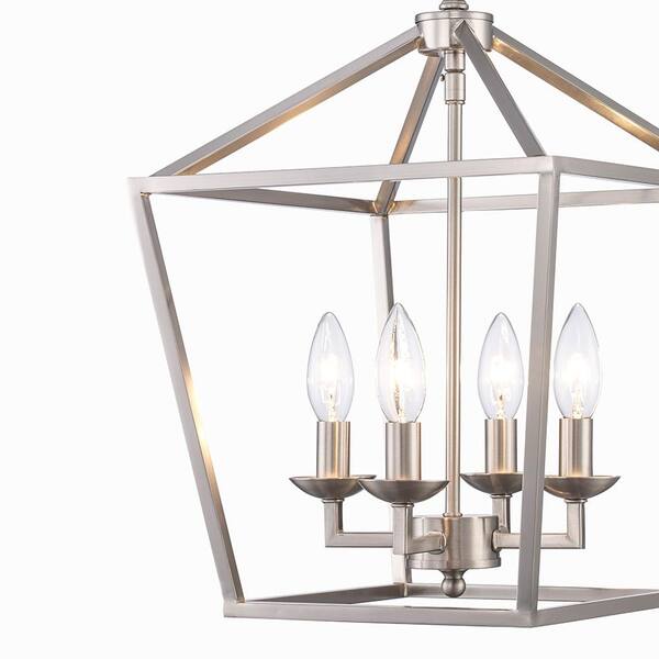 Home Decorators Collection Weyburn 4-Light Brushed Nickel Farmhouse Chandelier Light Fixture with Caged Metal Shade 46201 BN Home Decorators Collection Weyburn 4-Light Brushed Nickel Farmhouse Chandelier Light Fixture with Caged Metal Shade 46201 BN