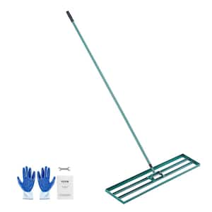 Lawn Leveling Rake 48 in. x 10 in. Level Lawn Tool Heavy-duty Lawn Leveler with 78 in. Steel Extended Handle Rake Suit