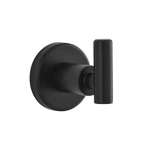 Menlo Single Robe Hook in Matte Black