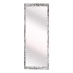 15 in. W x 54 in. H Framed Rectangular Bathroom Vanity Mirror in White