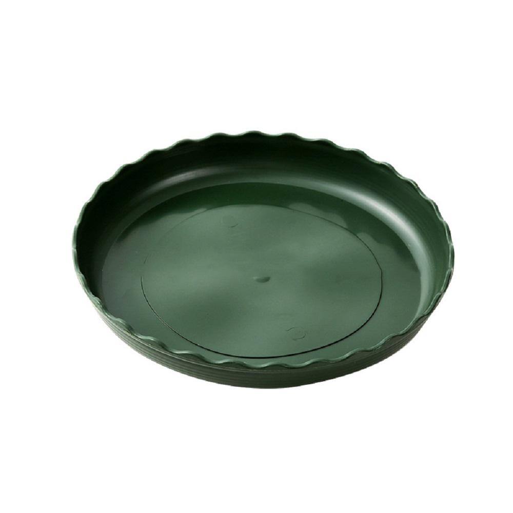 Wellco Green Round Toothed Edge Plant Saucers (4-pack) RSBBDG - The ...