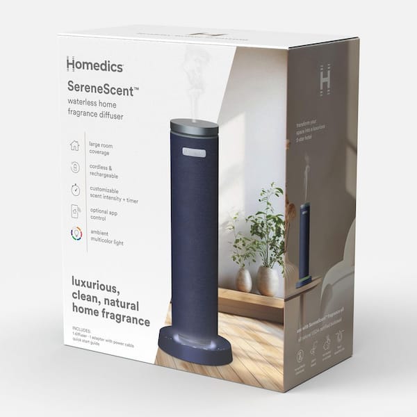 Rechargeable Waterless Diffuser Cordless Aromatherapy, Adjustable Mist, Timer, Calming Lights Future Dusk