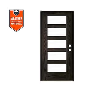 Krosswood Doors ASCEND Modern 36 in. x 79 in. 5-Lite Right-Hand