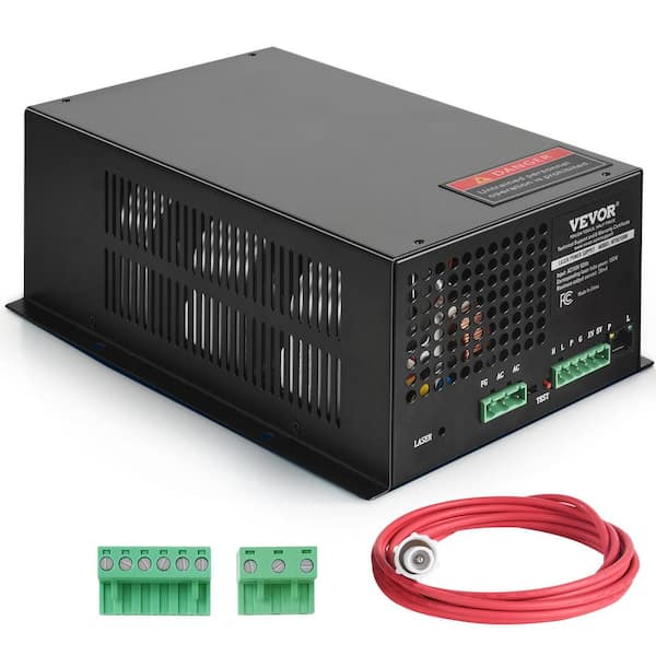 VEVOR CO2 Laser Power Supply for 150-Watt Laser Tube Constant Current Protection Open Circuit Protection Fast Heat Dissipation