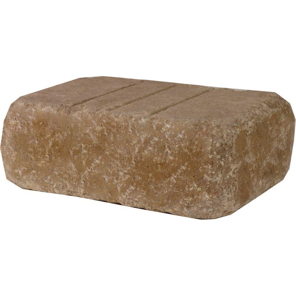 Oldcastle Olde Manor 3.75 in. x 11.5 in. x 8 in. Gascony Tan Concrete Garden Wall Block (120- Piece Pallet)