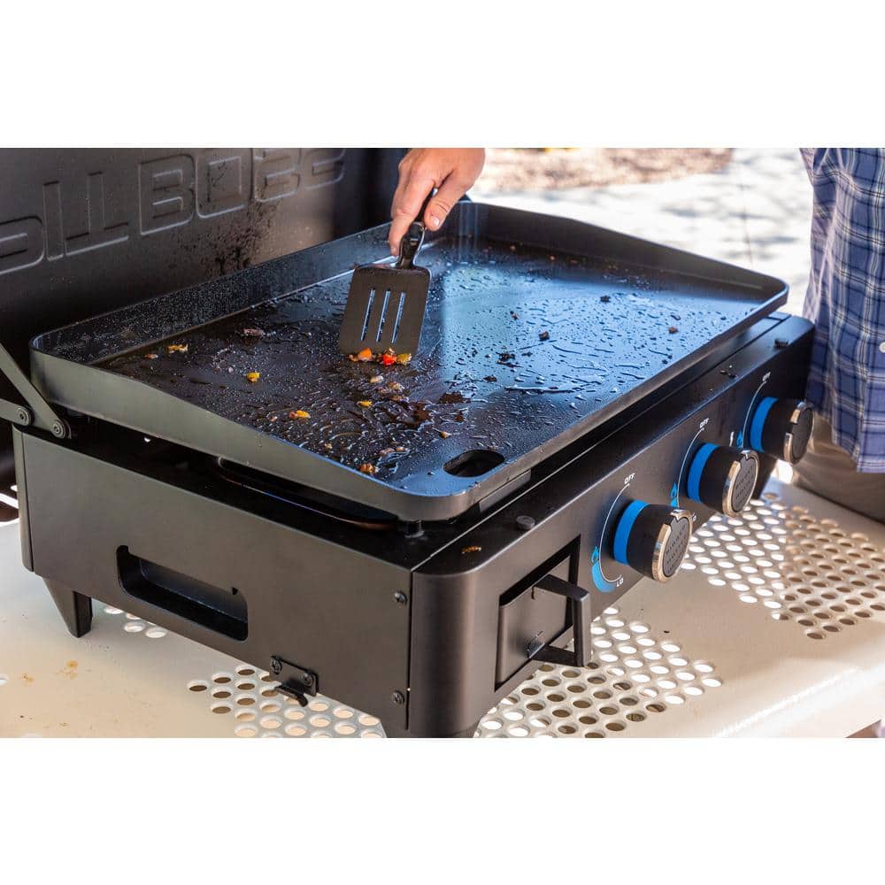 Pit Boss Black 3-Burner Portable Gas Griddle with Ceramic Surface