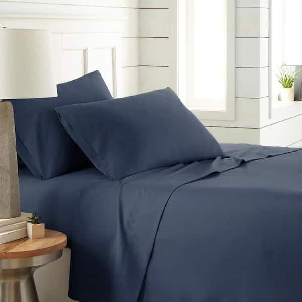 Southshore Fine Linens Southshore Essentials 4-Piece Navy Blue ...