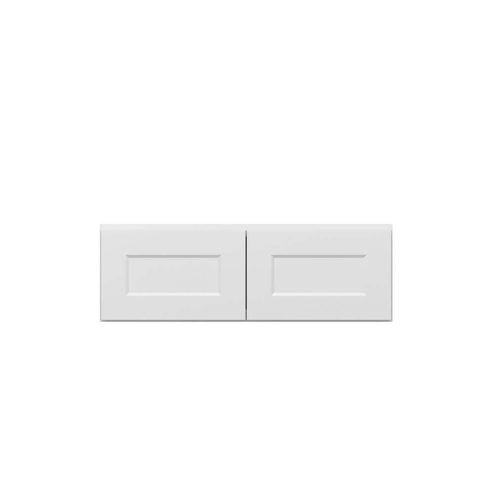 Norfolk Shaker 36 in. W x 12 in. H x 24 in. D in Painted White Plywood Asse